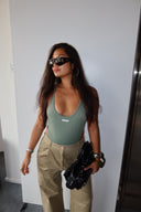 Racerback Olive One-Piece